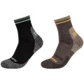 Skechers 2PPK Men Trail Wool Quarter Socks SK42052-8997, Skechers