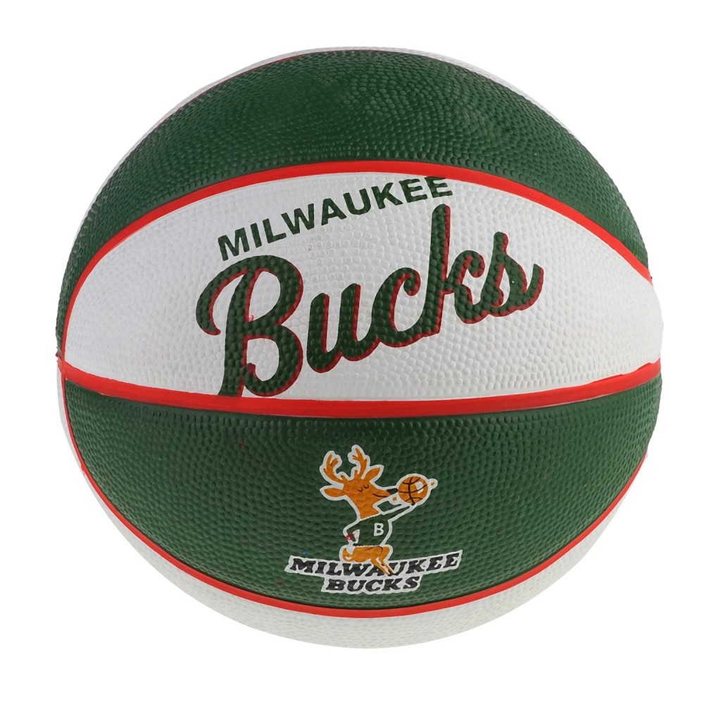 Wilson NBA Team Retro Milwaukee Bucks Mini Ball WTB3200XBMIL, Wilson