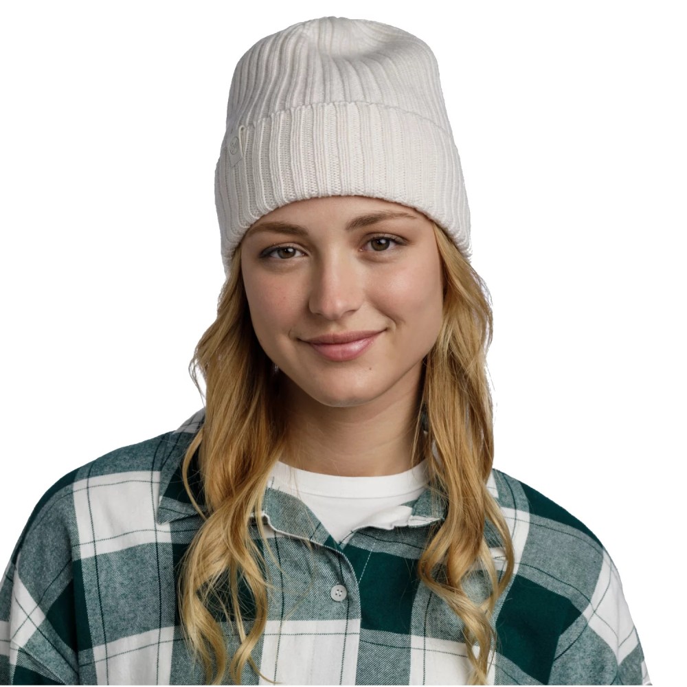 Buff Norval Knitted Hat Beanie 1242427981000, Buff
