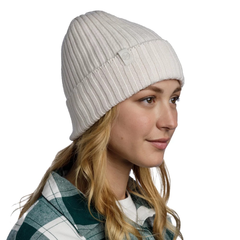 Buff Norval Knitted Hat Beanie 1242427981000, Buff