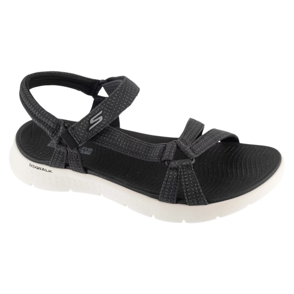 Skechers Go Walk Flex Sandal - Sublime 141451-BKW, Skechers Skechers Go Walk Flex Sandal - Sublime 141451-BKW, Skechers