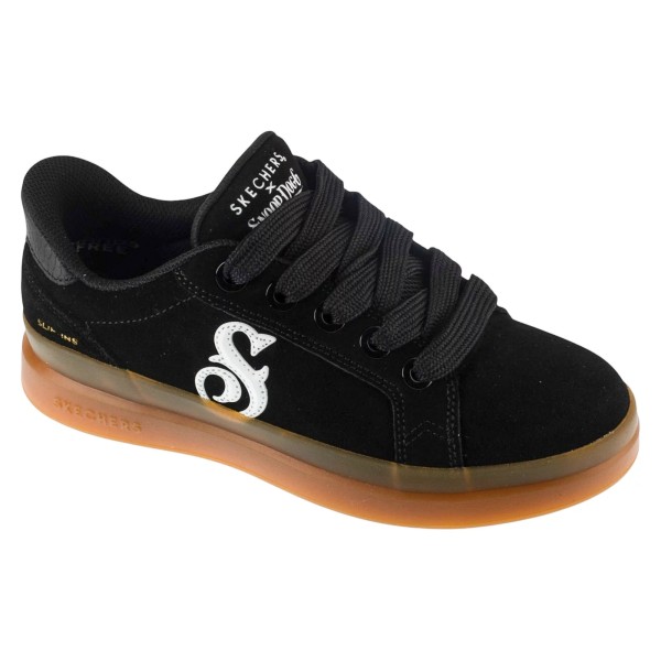 Skechers Slip-Ins Suede Snoop Cupsole Sneaker 186100-BKW