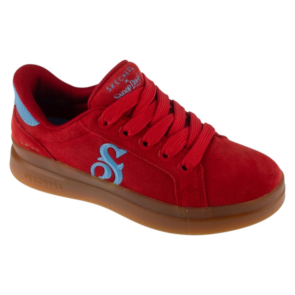 Skechers Slip-Ins Suede Snoop Cupsole Sneaker 186100-RDBL, Skechers Skechers Slip-Ins Suede Snoop Cupsole Sneaker 186100-RDBL, Skechers