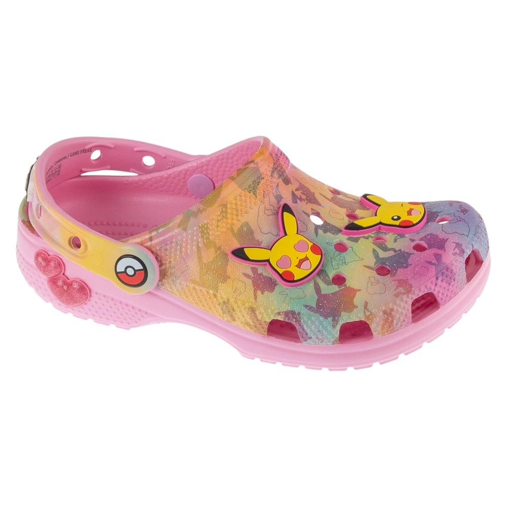 Crocs Classic Pikachu Pink Clog K 211229-90H, Crocs Crocs Classic Pikachu Pink Clog K 211229-90H, Crocs