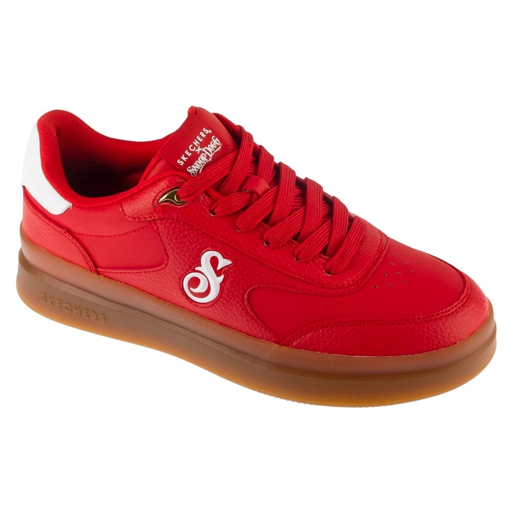 Skechers Duraleather Lace Up Snoop Cupsole Sneaker 251200-RDW, Skechers Skechers Duraleather Lace Up Snoop Cupsole Sneaker 251200-RDW, Skechers