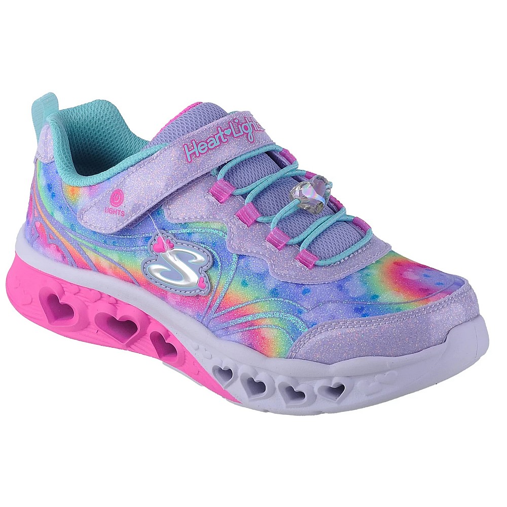 Skechers Flutter Heart Lights - Groovy Swirl 303253L-LVAQ, Skechers