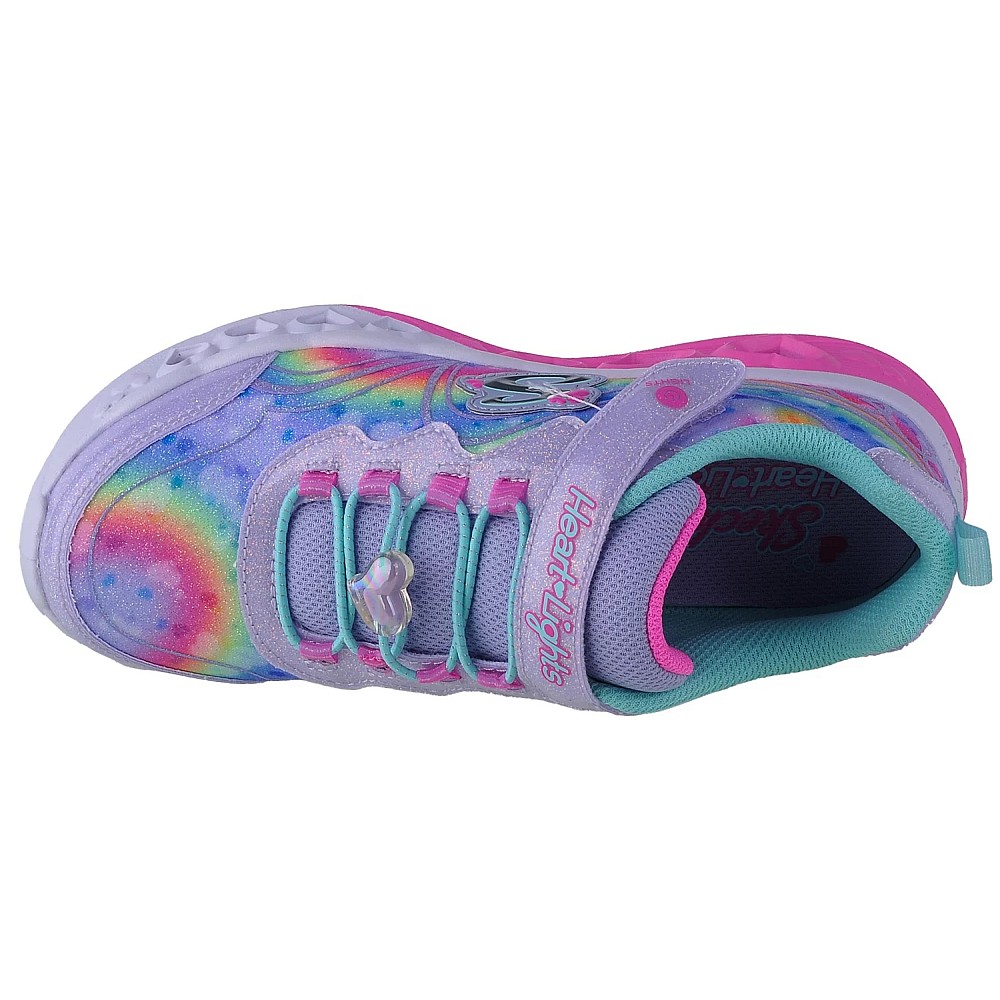 Skechers Flutter Heart Lights - Groovy Swirl 303253L-LVAQ, Skechers