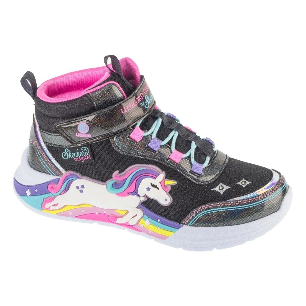 Skechers S-Lights: Unicorn Chaser - Jumping Magic 303302L-BKMT, Skechers