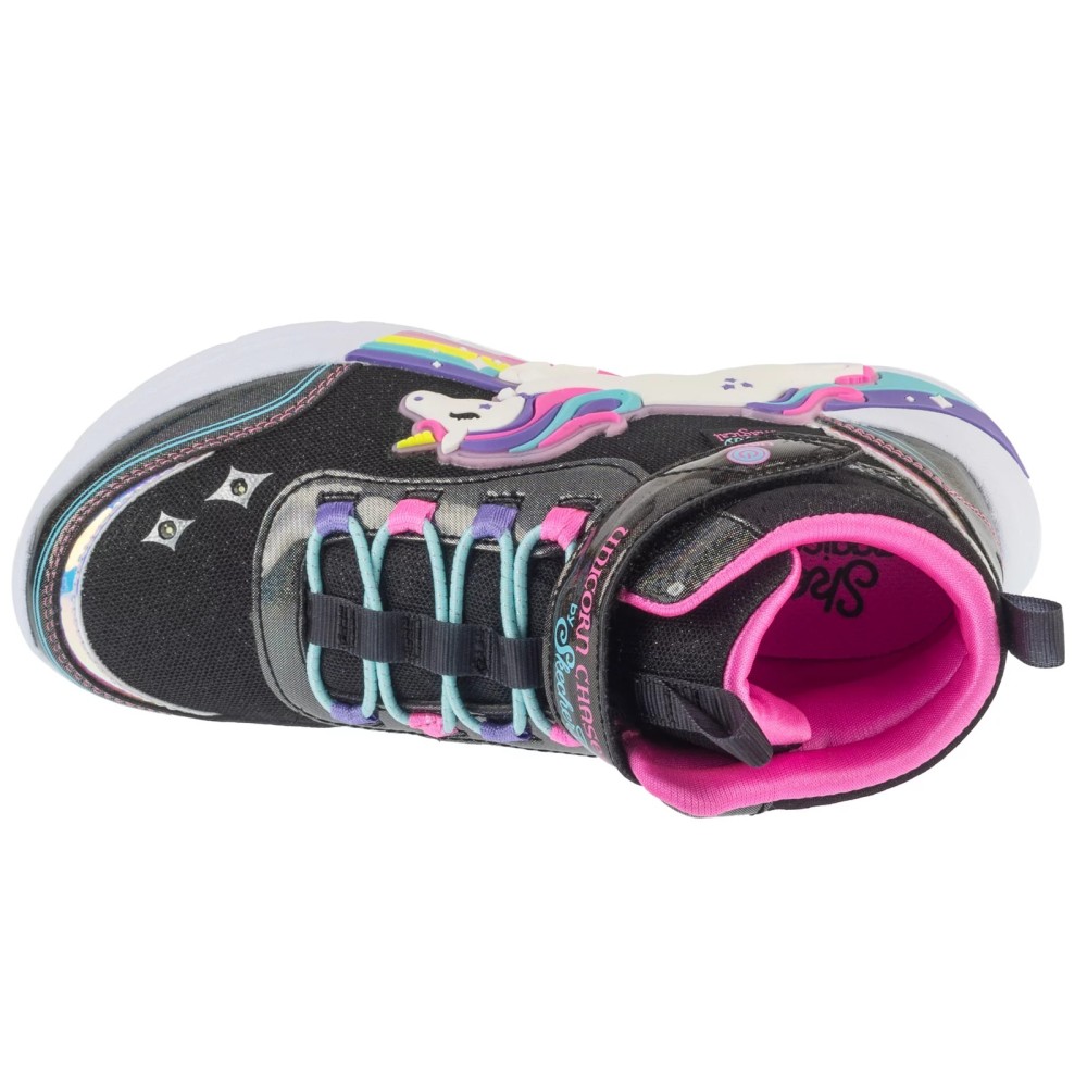 Skechers S-Lights: Unicorn Chaser - Jumping Magic 303302L-BKMT, Skechers