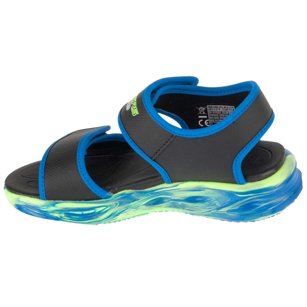 Skechers S-Lights: Sola Glow Sandal - Fusion Brights 407032L-BKBL, Skechers Skechers S-Lights: Sola Glow Sandal - Fusion Brights 407032L-BKBL, Skechers
