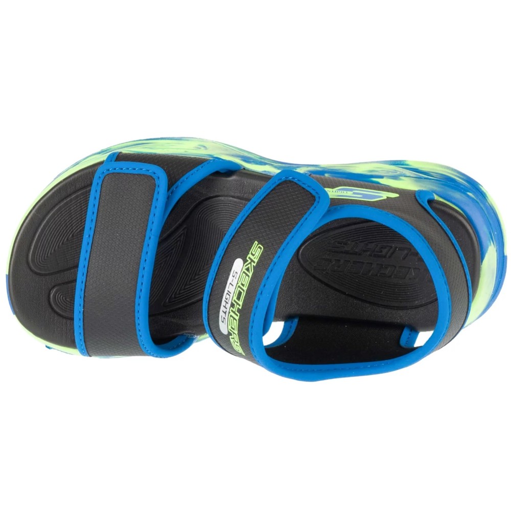 Skechers S-Lights: Sola Glow Sandal - Fusion Brights 407032L-BKBL, Skechers Skechers S-Lights: Sola Glow Sandal - Fusion Brights 407032L-BKBL, Skechers