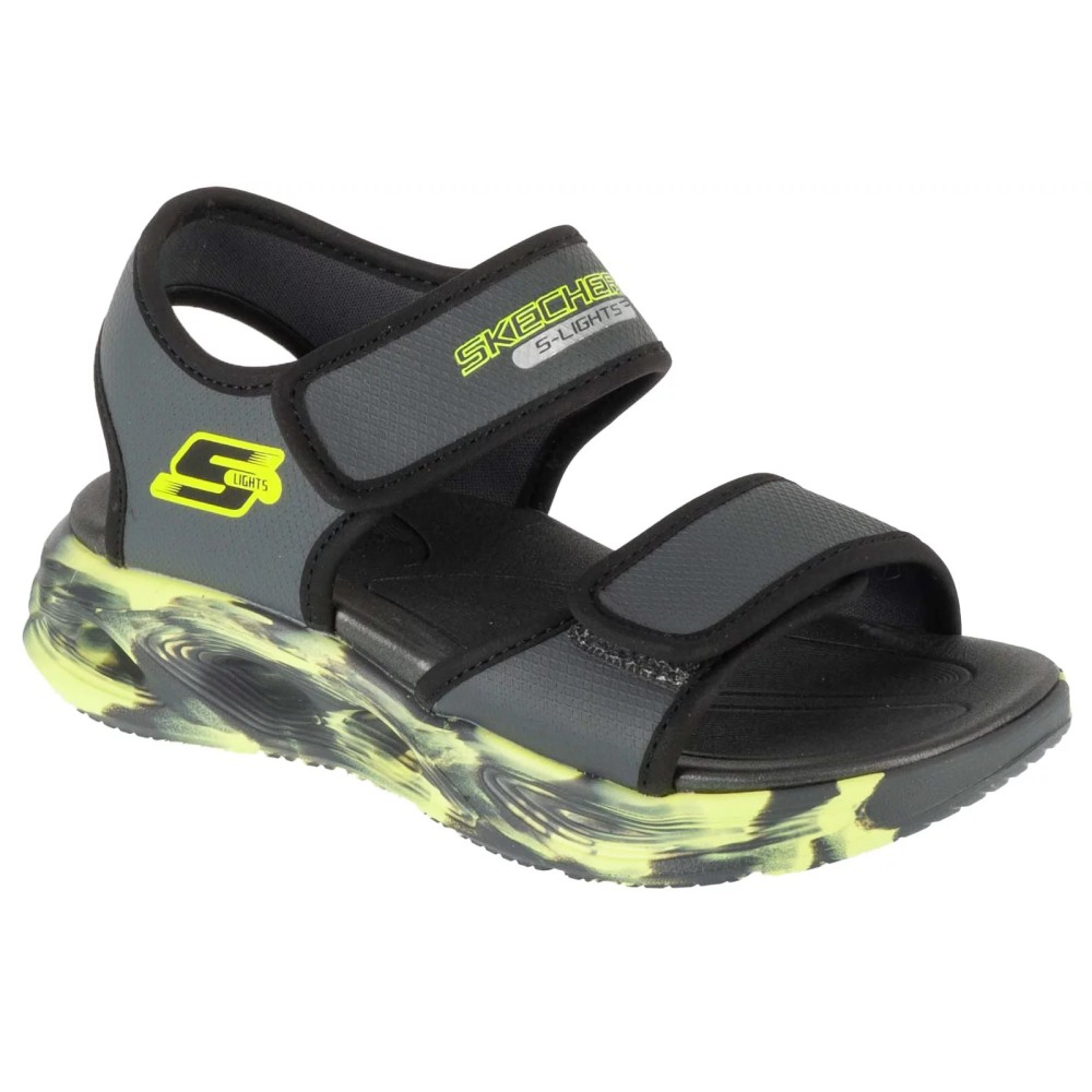 Skechers S-Lights: Sola Glow Sandal - Fusion Brights 407032L-CCBK, Skechers Skechers S-Lights: Sola Glow Sandal - Fusion Brights 407032L-CCBK, Skechers