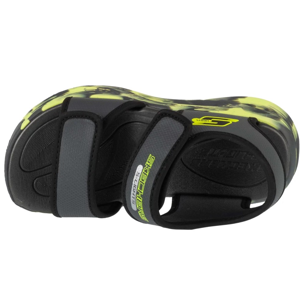 Skechers S-Lights: Sola Glow Sandal - Fusion Brights 407032L-CCBK, Skechers Skechers S-Lights: Sola Glow Sandal - Fusion Brights 407032L-CCBK, Skechers