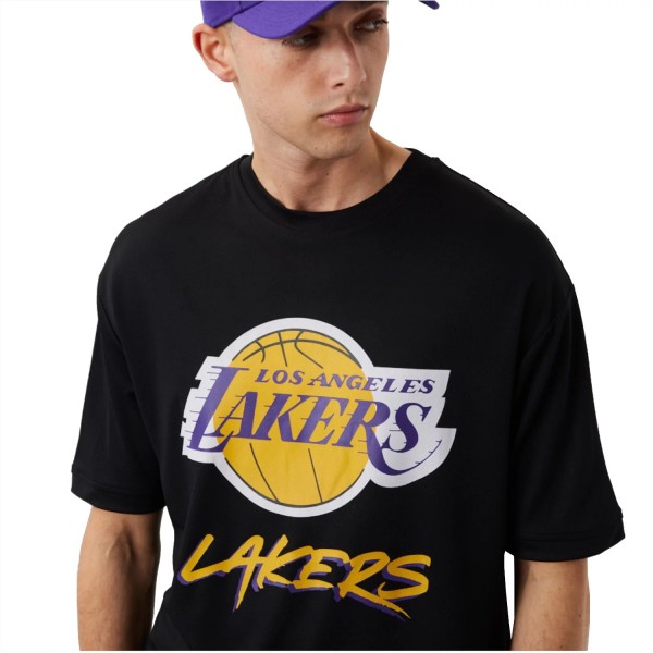 New Era NBA Los Angeles Lakers Script Mesh Tee 60284737