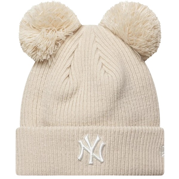 New Era Wmns Double Pom Beanie New York Yankees Hat 60691353