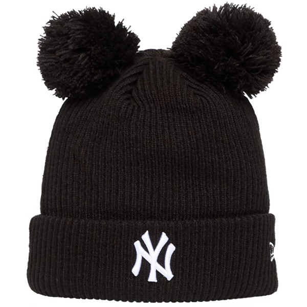 New Era Wmns Double Pom Beanie New York Yankees Hat 60691354
