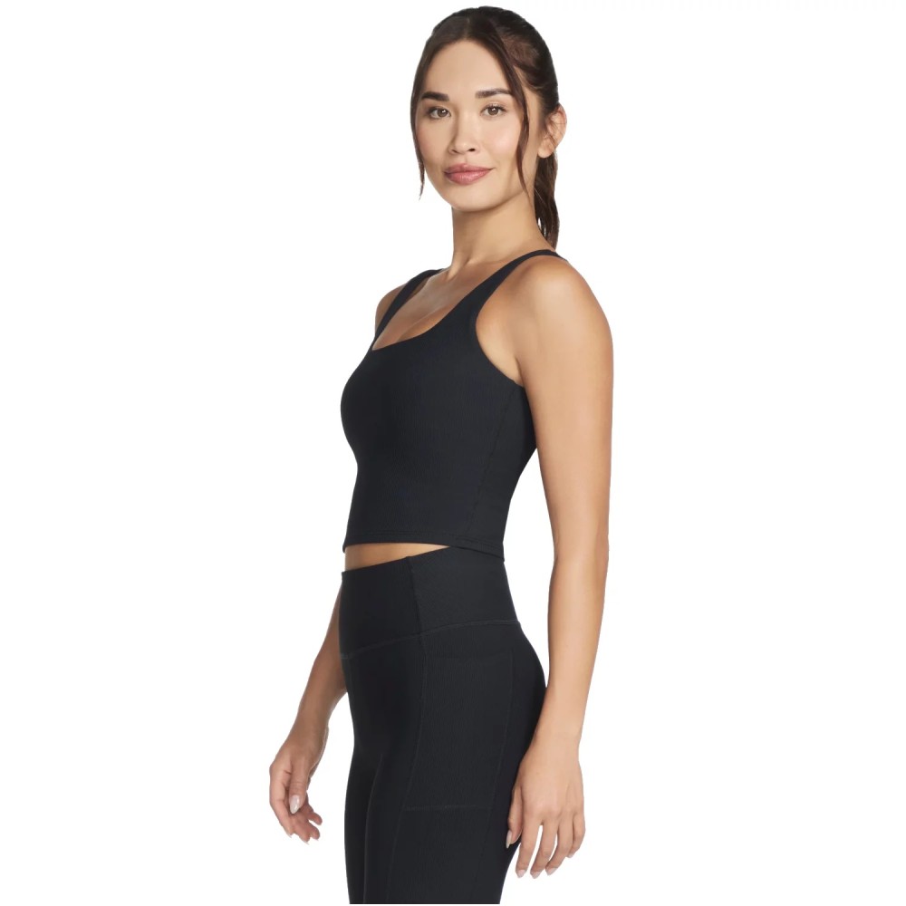 Skechers Go Flex Rib Longline Bra BR1-BLK, Skechers Skechers Go Flex Rib Longline Bra BR1-BLK, Skechers