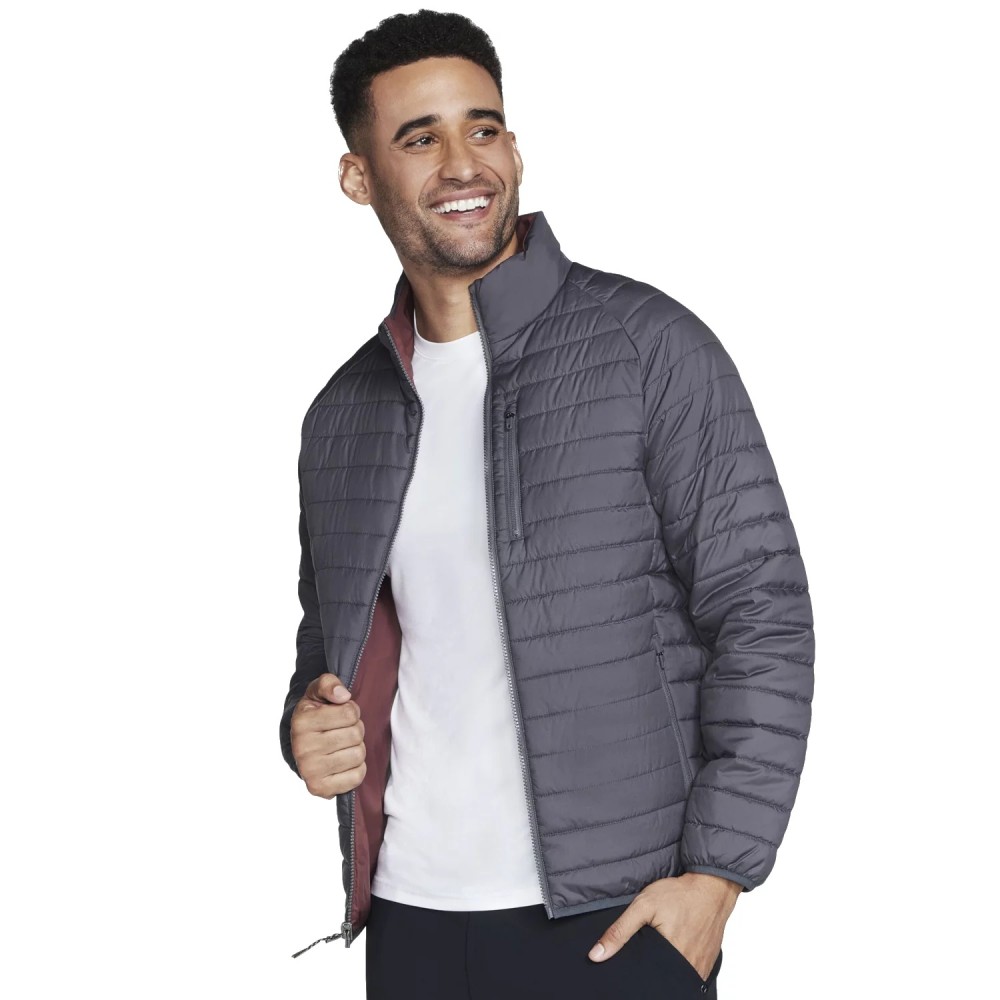 Skechers GO Shield Altitude Reversible Jacket JA139-BKCC, Skechers Skechers GO Shield Altitude Reversible Jacket JA139-BKCC, Skechers