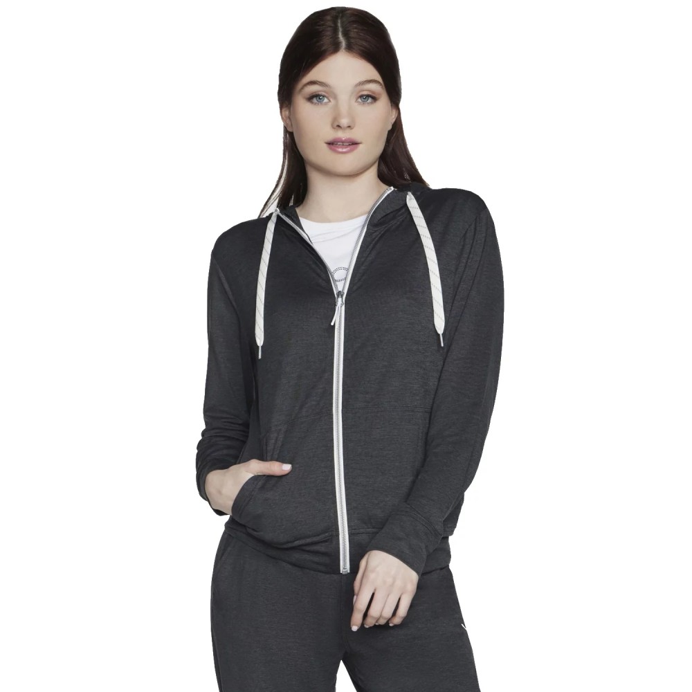 Skechers Godri Swift Full Zip Hoodie JA69-BKCC, Skechers