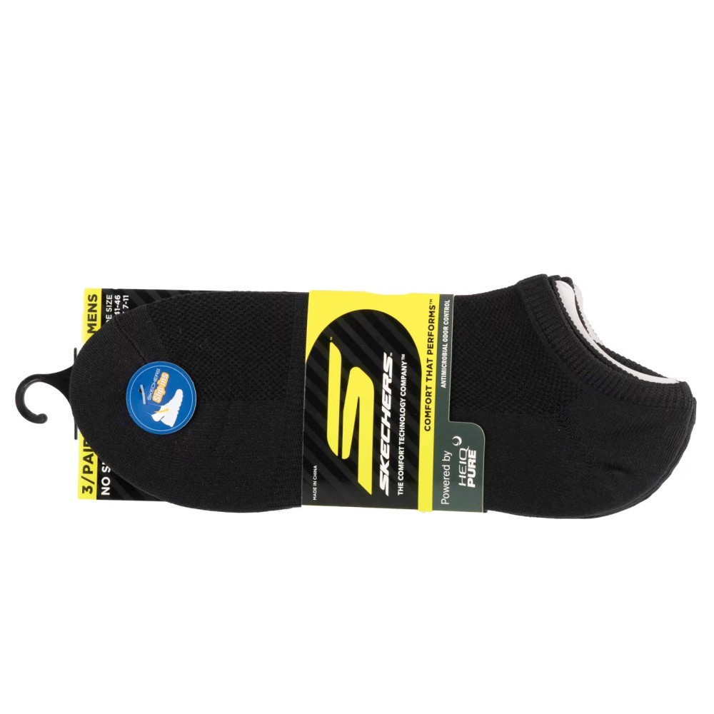 Skechers 3pk Mens Microfier S101715-HBLK, Skechers Skechers 3pk Mens Microfier S101715-HBLK, Skechers