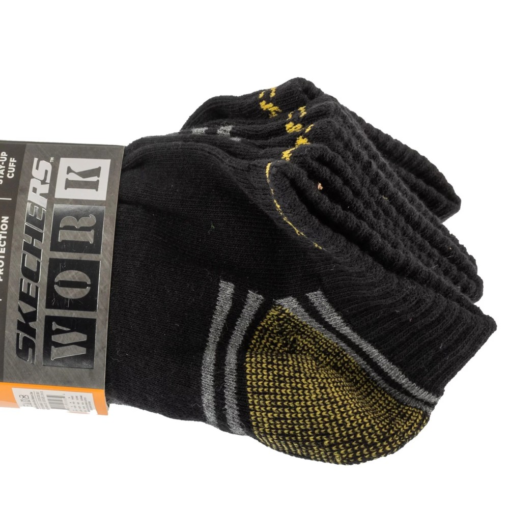 Skechers 3pk Terry Train Work Socks S102684-BLK, Skechers Skechers 3pk Terry Train Work Socks S102684-BLK, Skechers