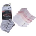 Skechers 6pk Womens Non Terry Low Cut Socks S108498-PNK, Skechers