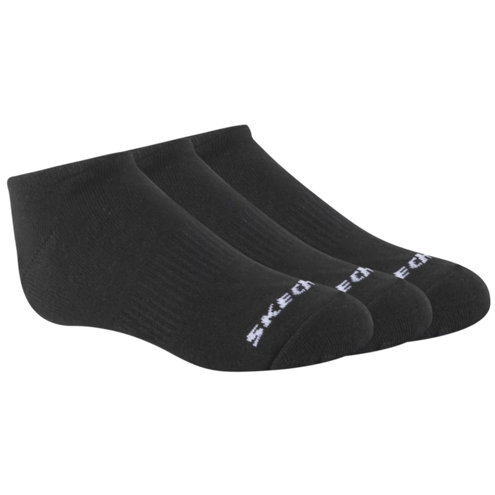 Skechers 3pk Unisex Non Terry No Show S114041-001, Skechers