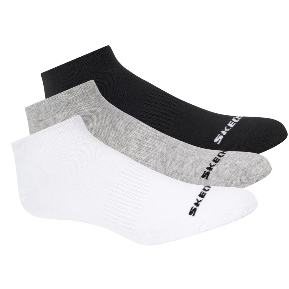 Skechers 3pk Unisex Non Terry No Show S114041-107, Skechers