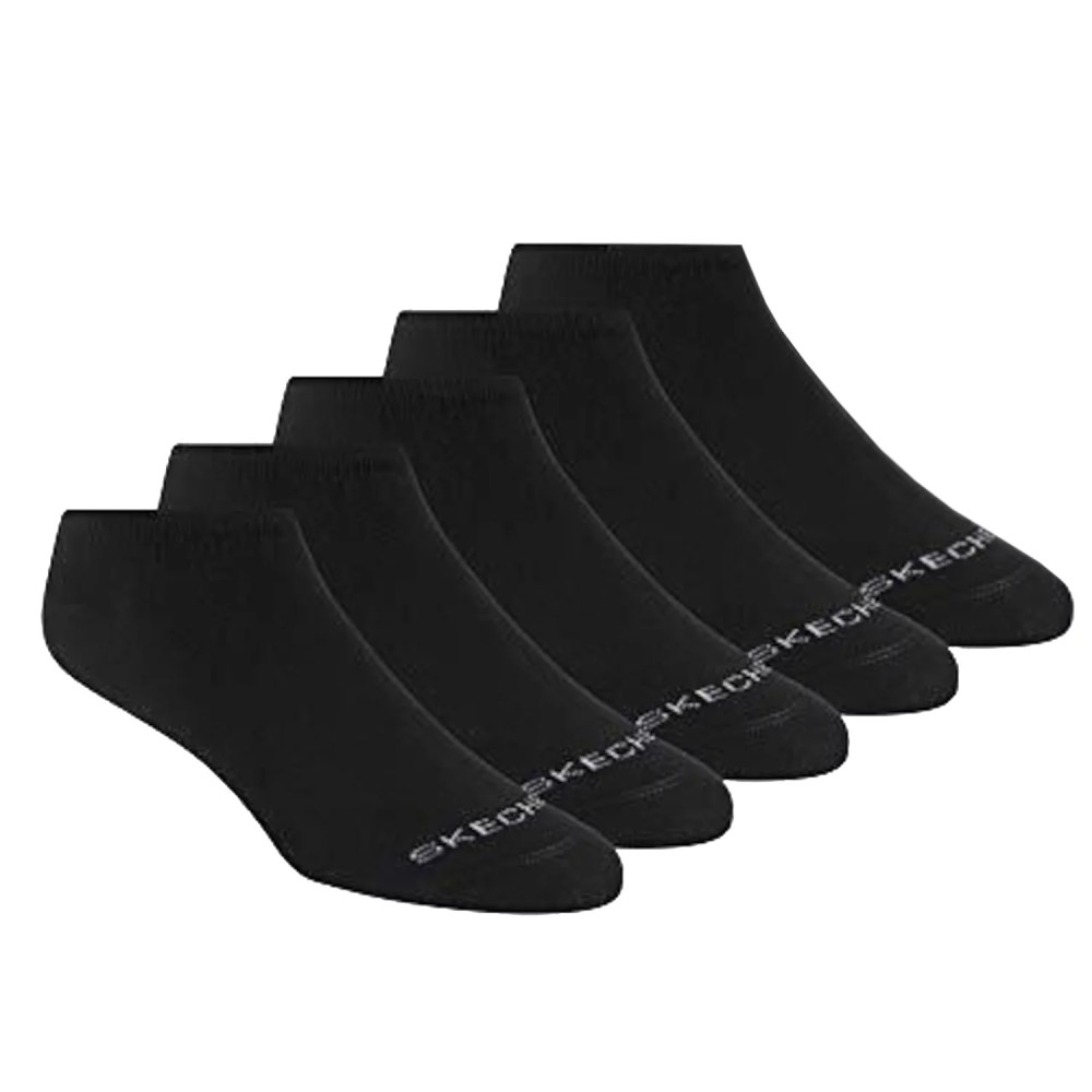 Skechers 6pk Womens Cotton Nshw Socks S116979-BLK, Skechers