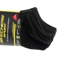 Skechers 6pk Men Mn Cotton Nshw Socks S117809-BLK, Skechers Skechers 6pk Men Mn Cotton Nshw Socks S117809-BLK, Skechers