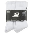 Skechers 6pk Core Crew LG Socks S118220-WHT, Skechers Skechers 6pk Core Crew LG Socks S118220-WHT, Skechers