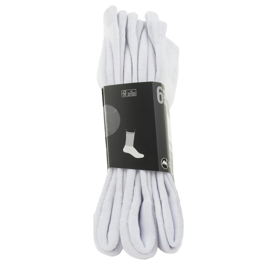 Skechers 6pk Core Crew LG Socks S118220-WHT, Skechers Skechers 6pk Core Crew LG Socks S118220-WHT, Skechers
