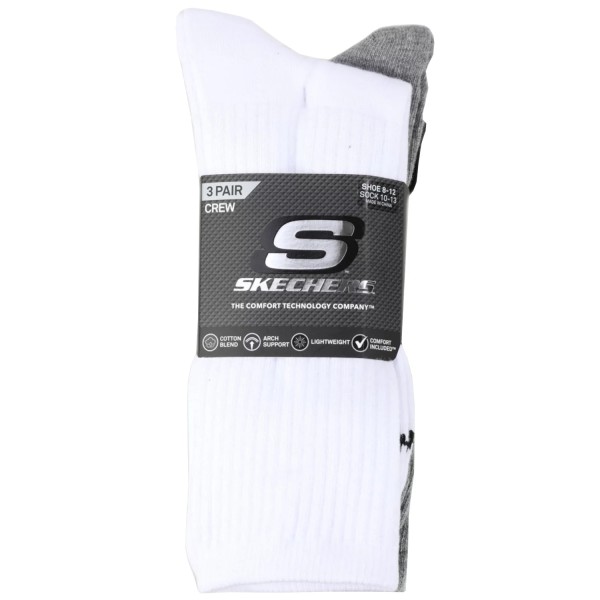Skechers 3pk Unisex Non Terry Crew S601102-107