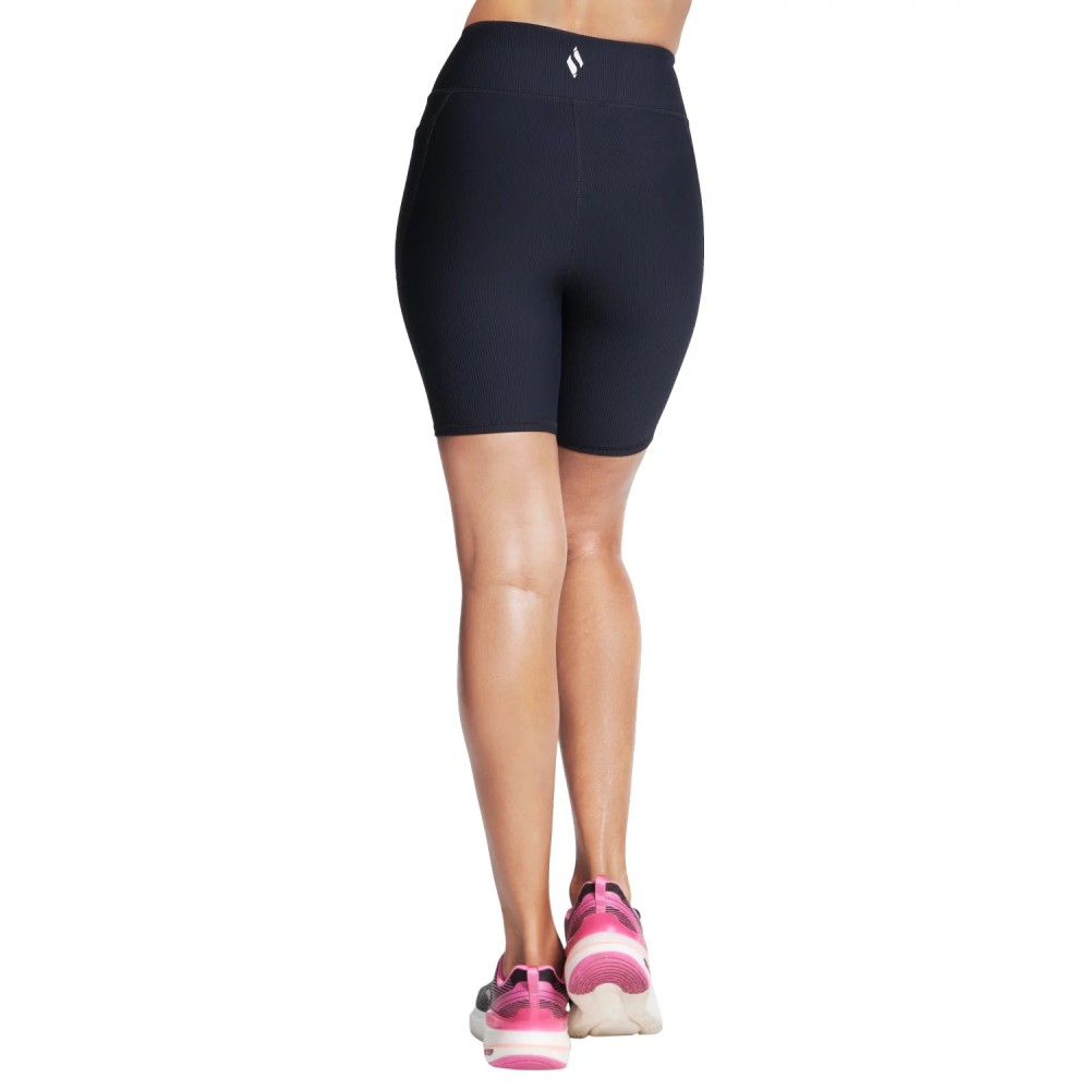 Skechers Go Flex Rib High Waisted 8 Inch Bike Short SH32-BLK, Skechers Skechers Go Flex Rib High Waisted 8 Inch Bike Short SH32-BLK, Skechers
