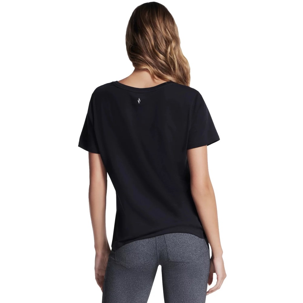 Skechers Pima V-Neck Tee TP130-BLK, Skechers Skechers Pima V-Neck Tee TP130-BLK, Skechers