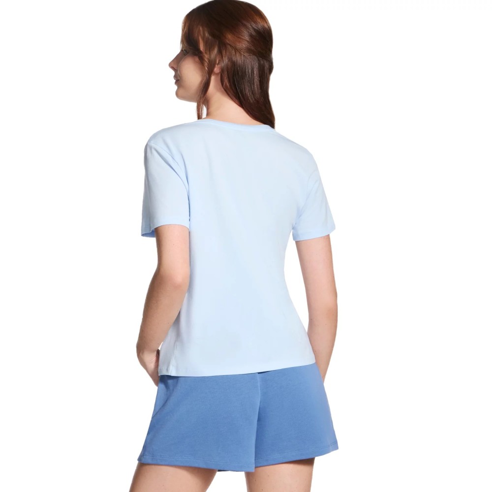 Skechers Signature V-Neck Tee TP167-SWBL, Skechers Skechers Signature V-Neck Tee TP167-SWBL, Skechers