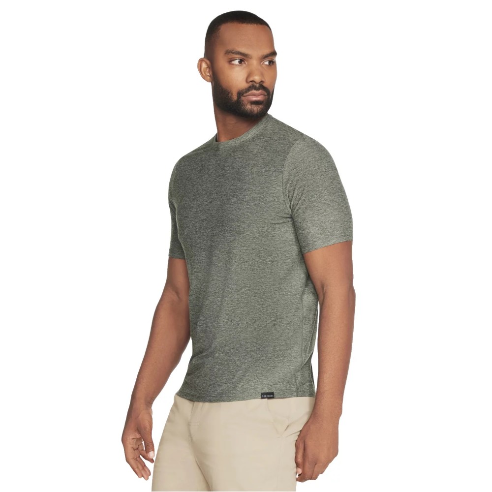 Skechers Go Dri All Day Tee TS107-GNBK, Skechers Skechers Go Dri All Day Tee TS107-GNBK, Skechers