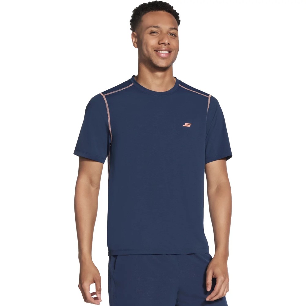 Skechers Go Dri All Day Tee TS315-NVY, Skechers Skechers Go Dri All Day Tee TS315-NVY, Skechers