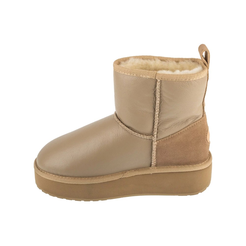 EMU Australia Stinger Mini Flatform Leather W13189-SAND, Emu Australia