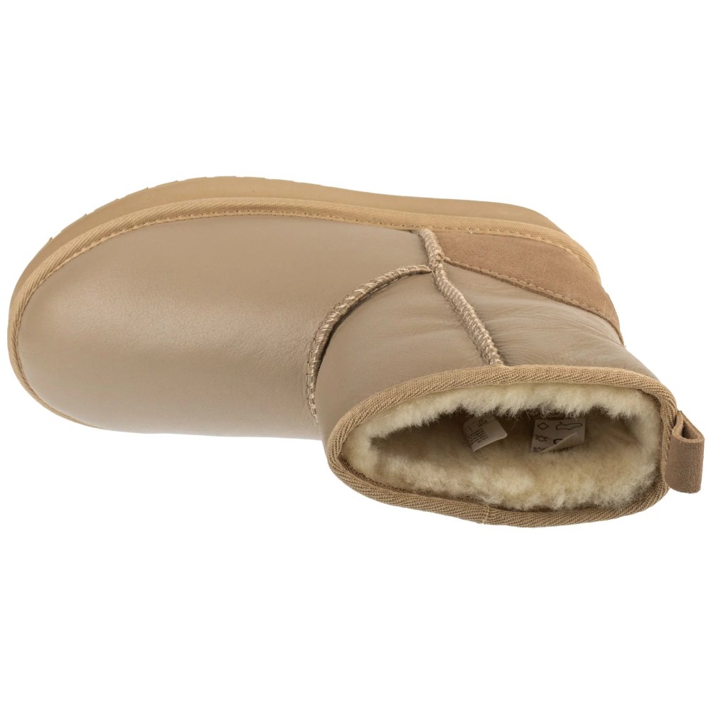 EMU Australia Stinger Mini Flatform Leather W13189-SAND, Emu Australia